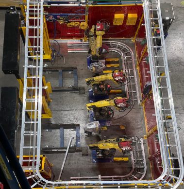 Tubería ranurada para celdas de robots en Martinrea